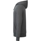 Dayton Classic Fleece Hoodie, Unisex Embroidery - Heather Dark Charcoal - Left Side