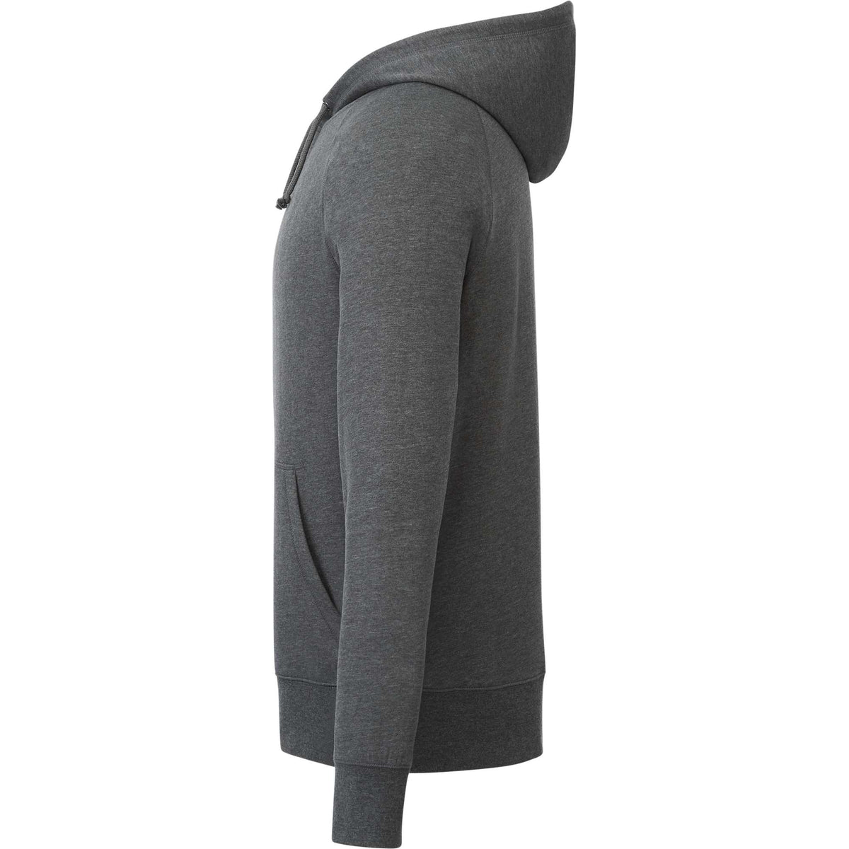 Dayton Classic Fleece Hoodie, Unisex Embroidery - Heather Dark Charcoal - Left Side