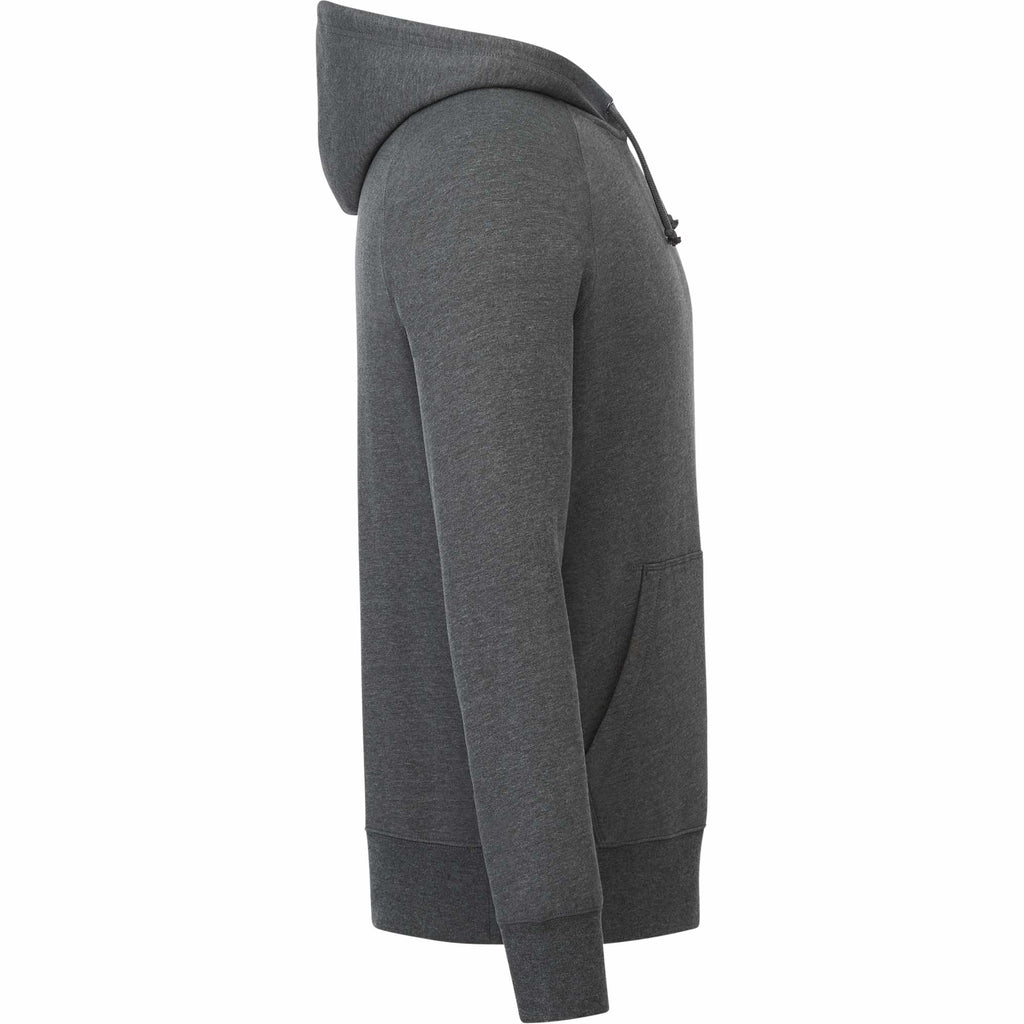 Dayton Classic Fleece Hoodie, Unisex Embroidery - Heather Dark Charcoal - Right Side