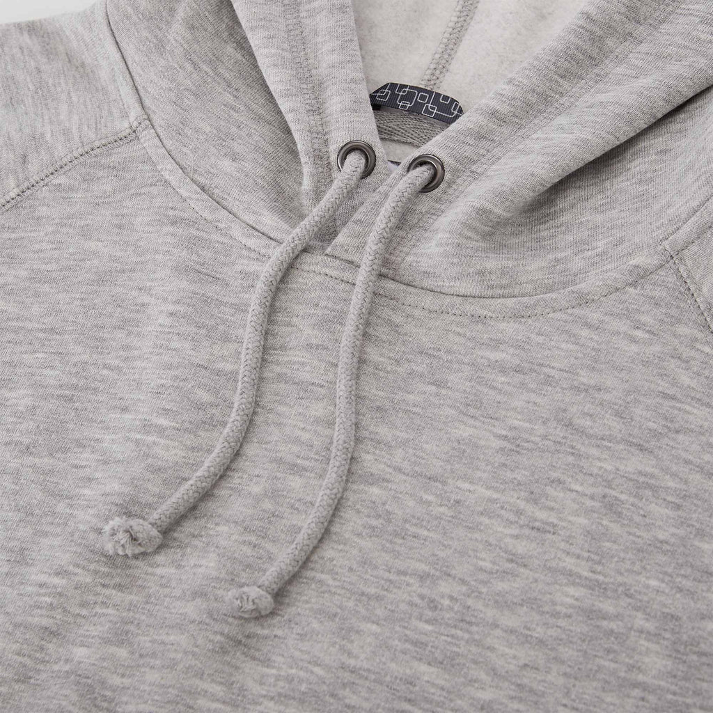 Dayton Classic Fleece Hoodie, Unisex Embroidery - Heather Grey Secondary - Detail