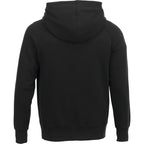 Dayton Crossover Neck Fleece Hoodie for Men Transfer - Black - Back Flat