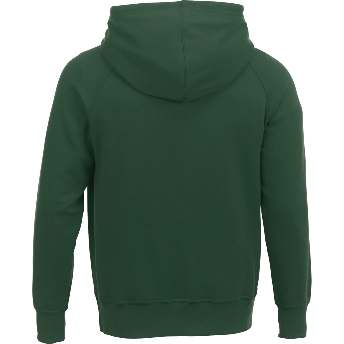 Dayton Crossover Neck Fleece Hoodie for Men Transfer - Forest Green - Back Flat
