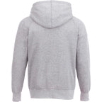 Dayton Crossover Neck Fleece Hoodie for Men Transfer - Heather Grey - Back Flat