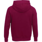Dayton Crossover Neck Fleece Hoodie for Men Transfer - Maroon - Back Flat
