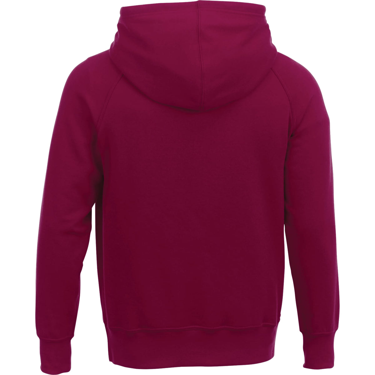 Dayton Crossover Neck Fleece Hoodie for Men Transfer - Maroon - Back Flat