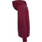 Dayton Crossover Neck Fleece Hoodie for Men Transfer - Maroon - Right Side
