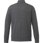Dayton Fleece Half Zip Pullover for Men Embroidery - Heather Dark Charcoal - Back