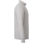 Dayton Fleece Half Zip Pullover for Men Embroidery - Heather Grey Secondary - Right Side