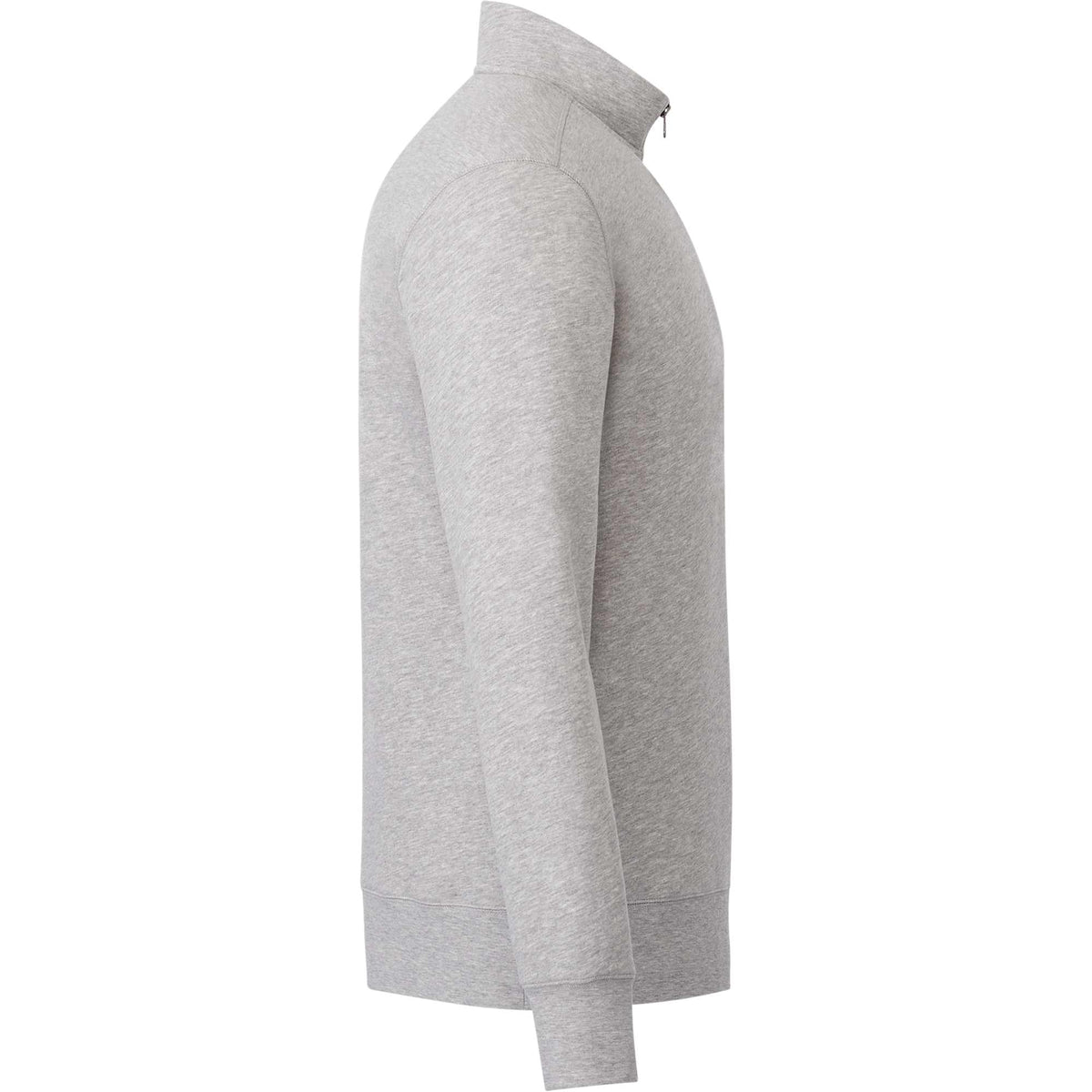 Dayton Fleece Half Zip Pullover for Men Embroidery - Heather Grey Secondary - Right Side