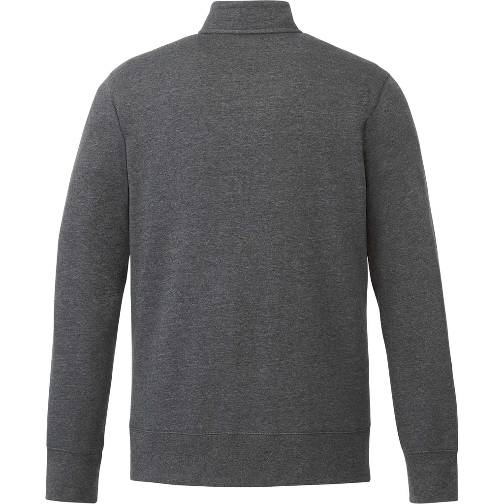 Dayton Fleece Half Zip Pullover for Men Transfer - Heather Dark Charcoal - Back