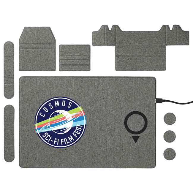 Desk Organizer Board with Magnetic Wireless Charger Full Color