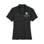 Devon & Jones Women's Pima Piqué Polo Full Color - Black - Front