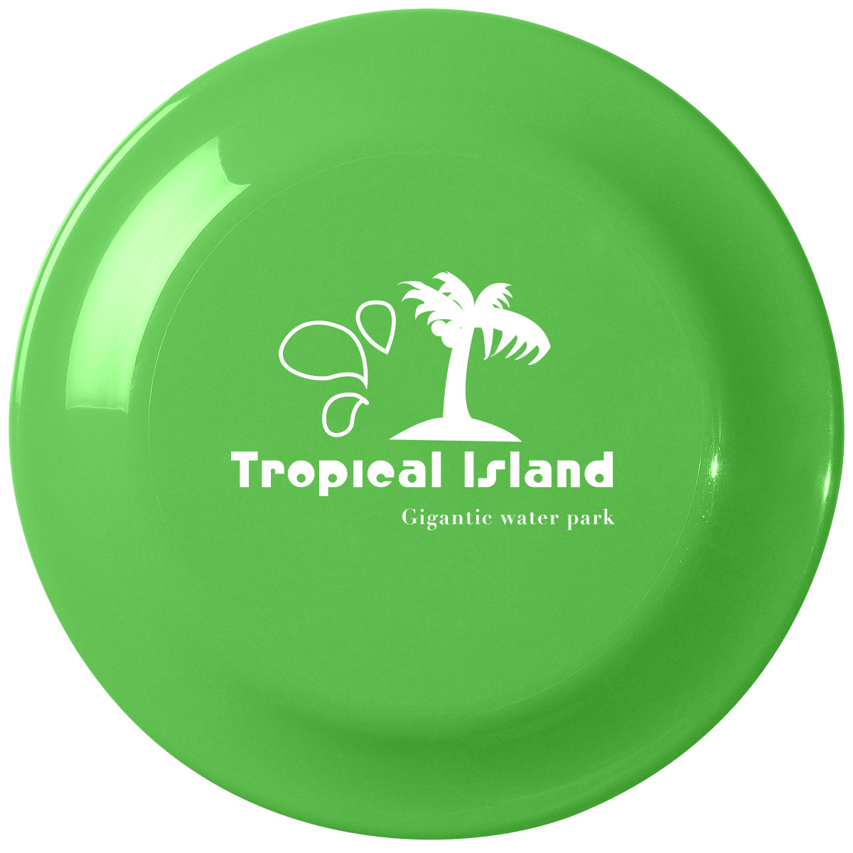 Discus, Large - Lime Green - Silk Screen