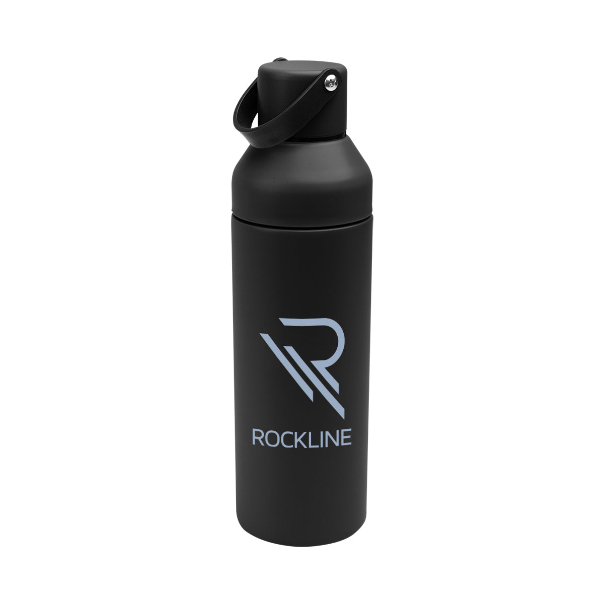 Dixon Recycled Stainless Steel Bottle, 17 oz - Black - Silk Screen