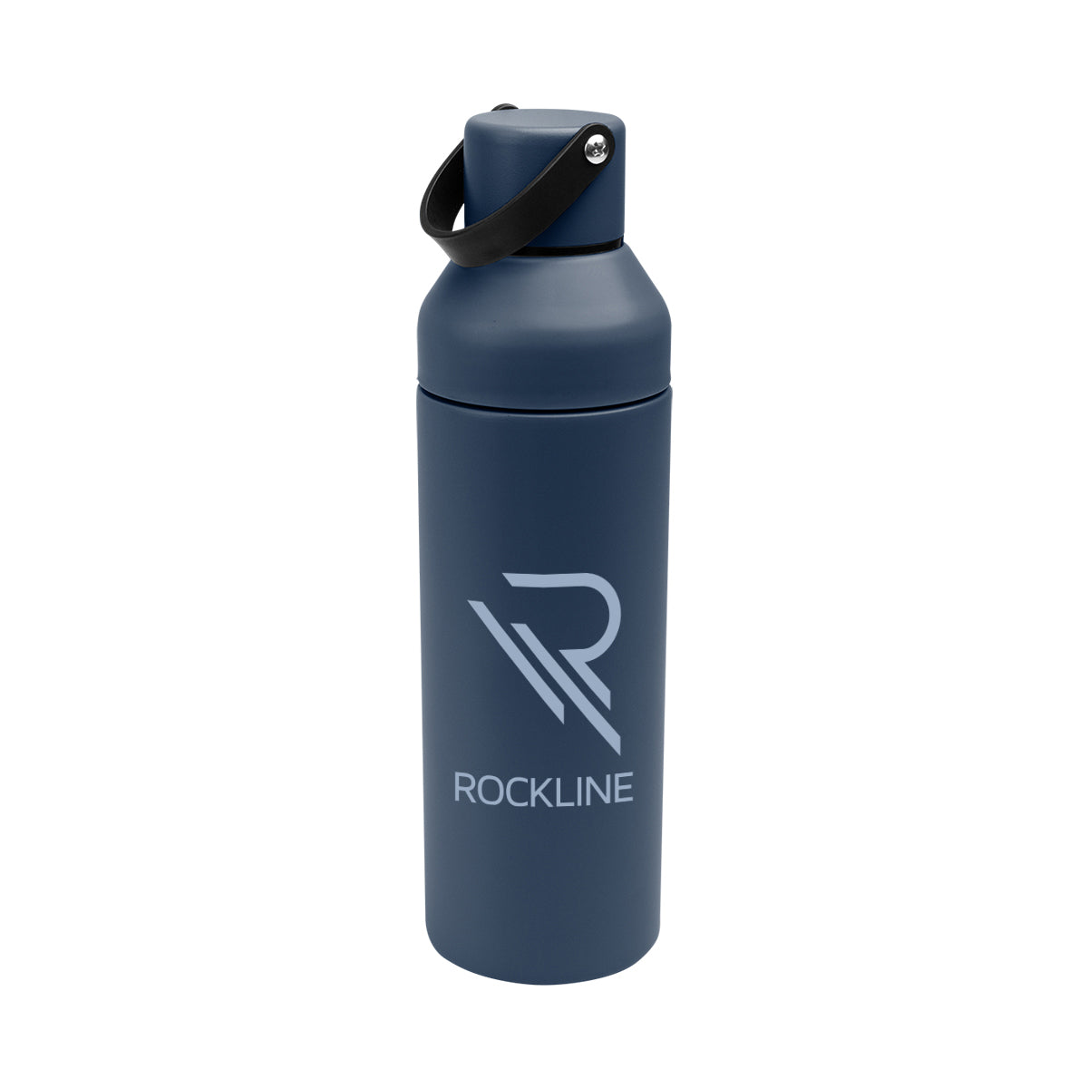 Dixon Recycled Stainless Steel Bottle, 17 oz - Navy - Silk Screen