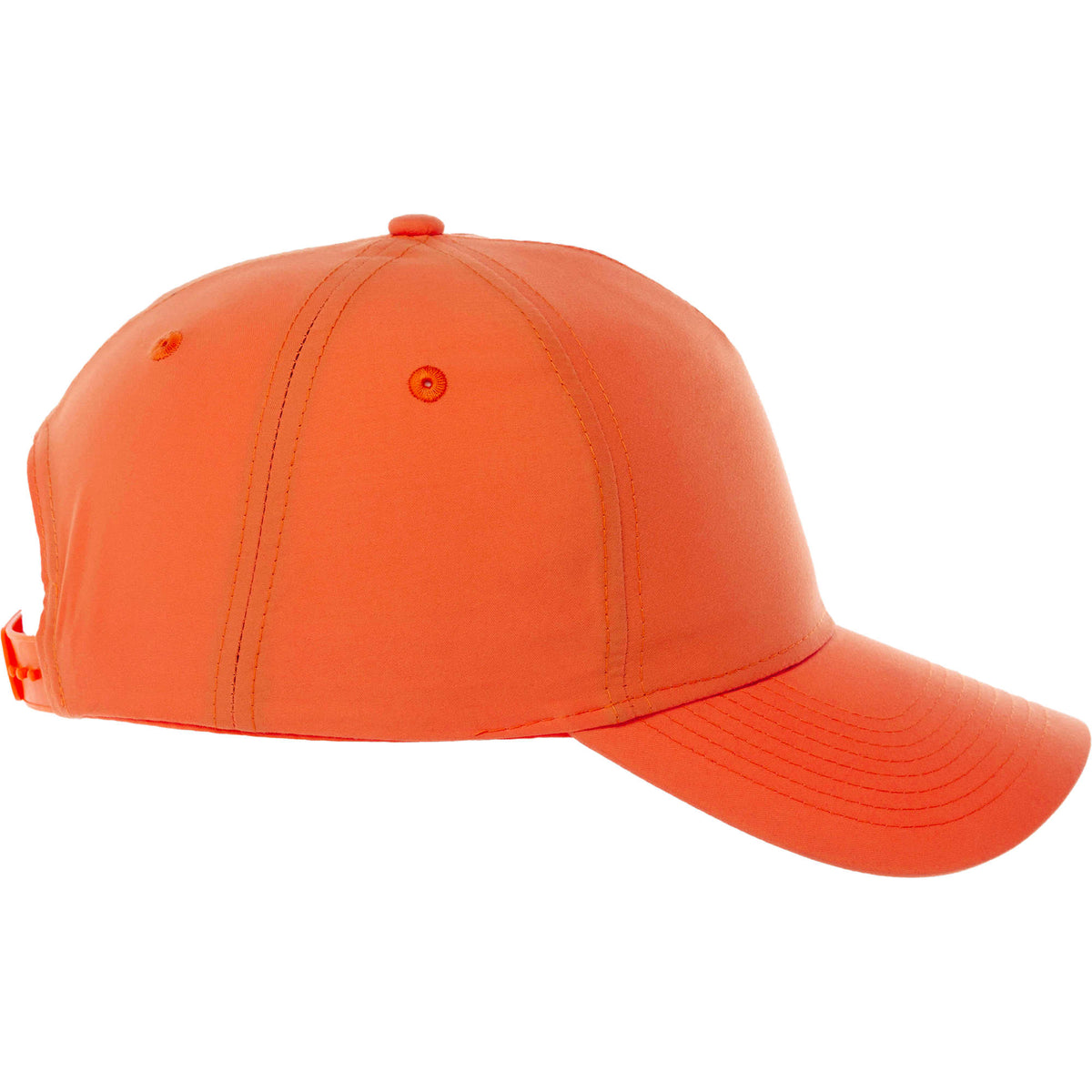 Dominate Microfiber Ball Cap with Seamless Front Transfer - Amber - Right Side