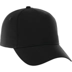 Dominate Microfiber Ball Cap with Seamless Front Transfer - Black - Back Flat 2