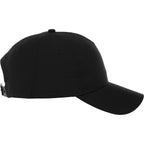 Dominate Microfiber Ball Cap with Seamless Front Transfer - Black - Right Side