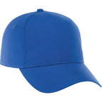 Dominate Microfiber Ball Cap with Seamless Front Transfer - New Royal - Back Flat 2