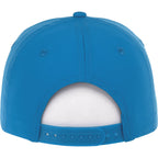 Dominate Microfiber Ball Cap with Seamless Front Transfer - Olympic Blue - Back Flat