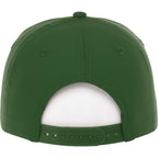 Dominate Microfiber Ball Cap with Seamless Front Transfer - Pine Green - Back Flat 2