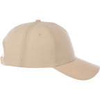 Dominate Microfiber Ball Cap with Seamless Front Transfer - Sandstone - Right Side