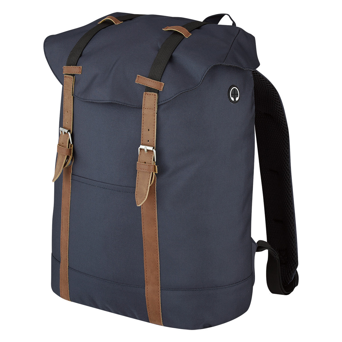Drawstring Backpack with a Flap - Angle_Blank