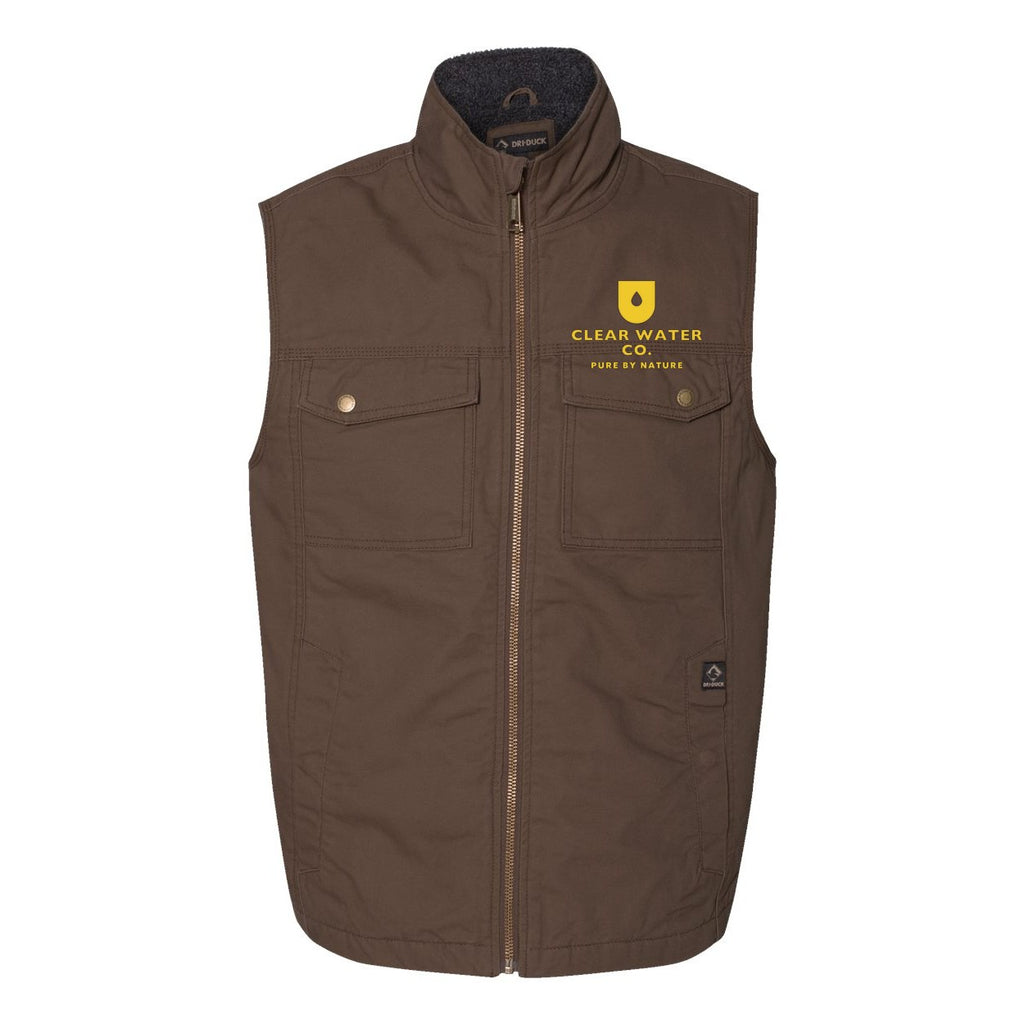 DRI DUCK Men's Trek Canyon Cloth™ Vest Embroidery - Tobacco - Front