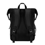 Drift Computer Backpack, Roll-Top - Black - Back