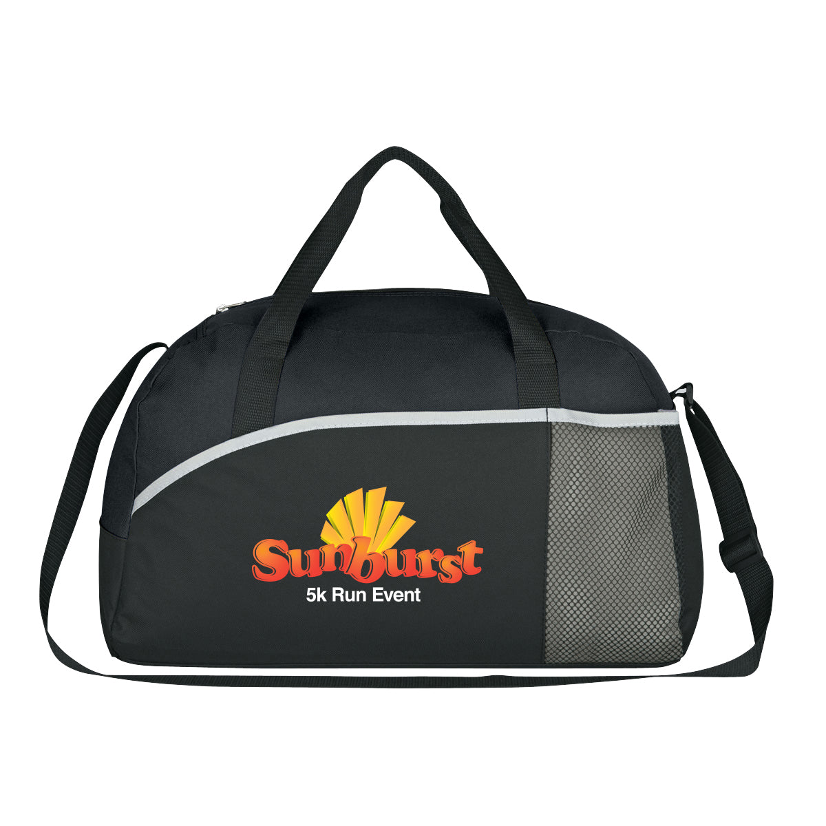 Duffel Bag, Executive Suite Embroidery - Black With Black - Colorbrite