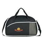 Duffel Bag, Executive Suite Embroidery - Black With Black - Embroidery