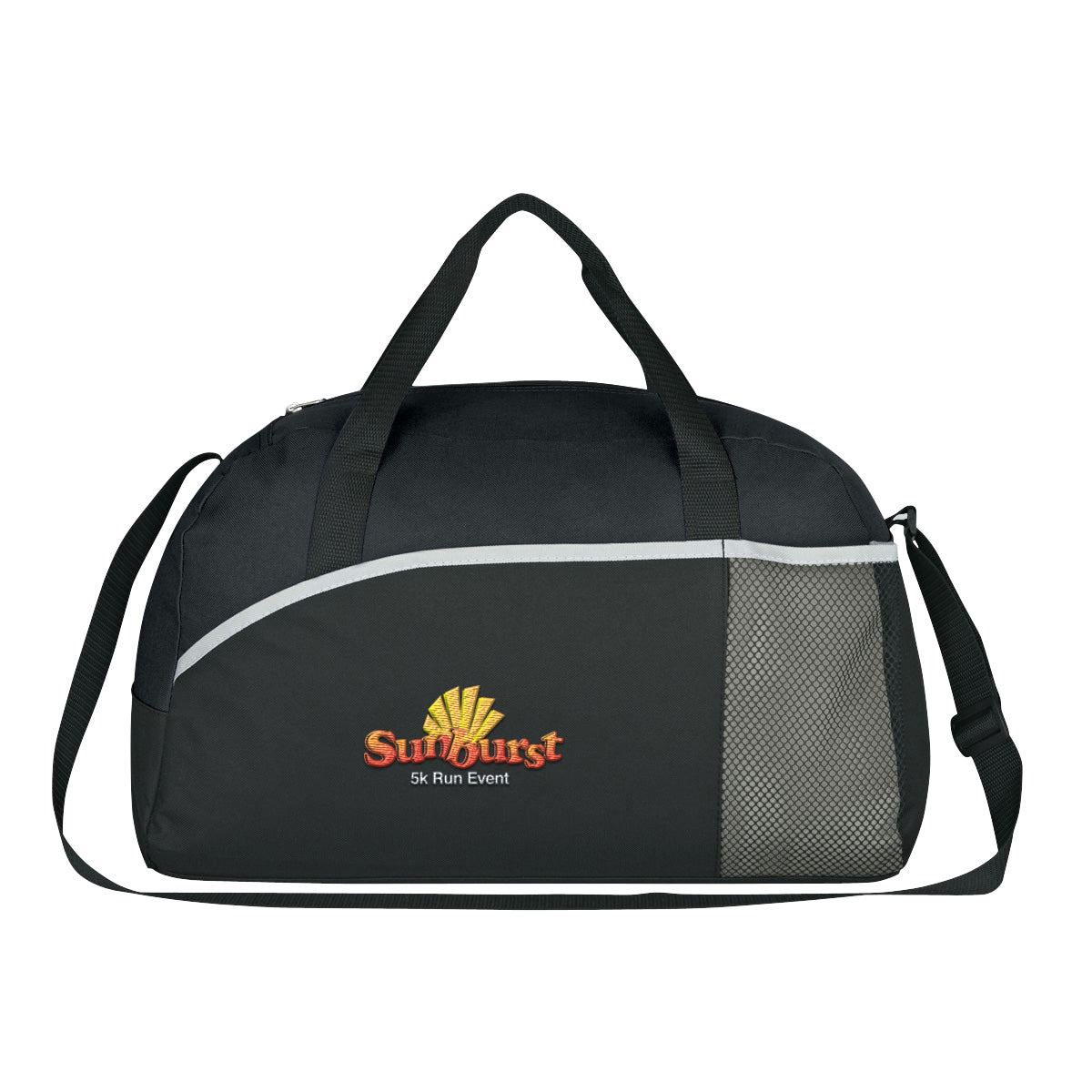 Duffel Bag, Executive Suite Embroidery - Black With Black - Embroidery