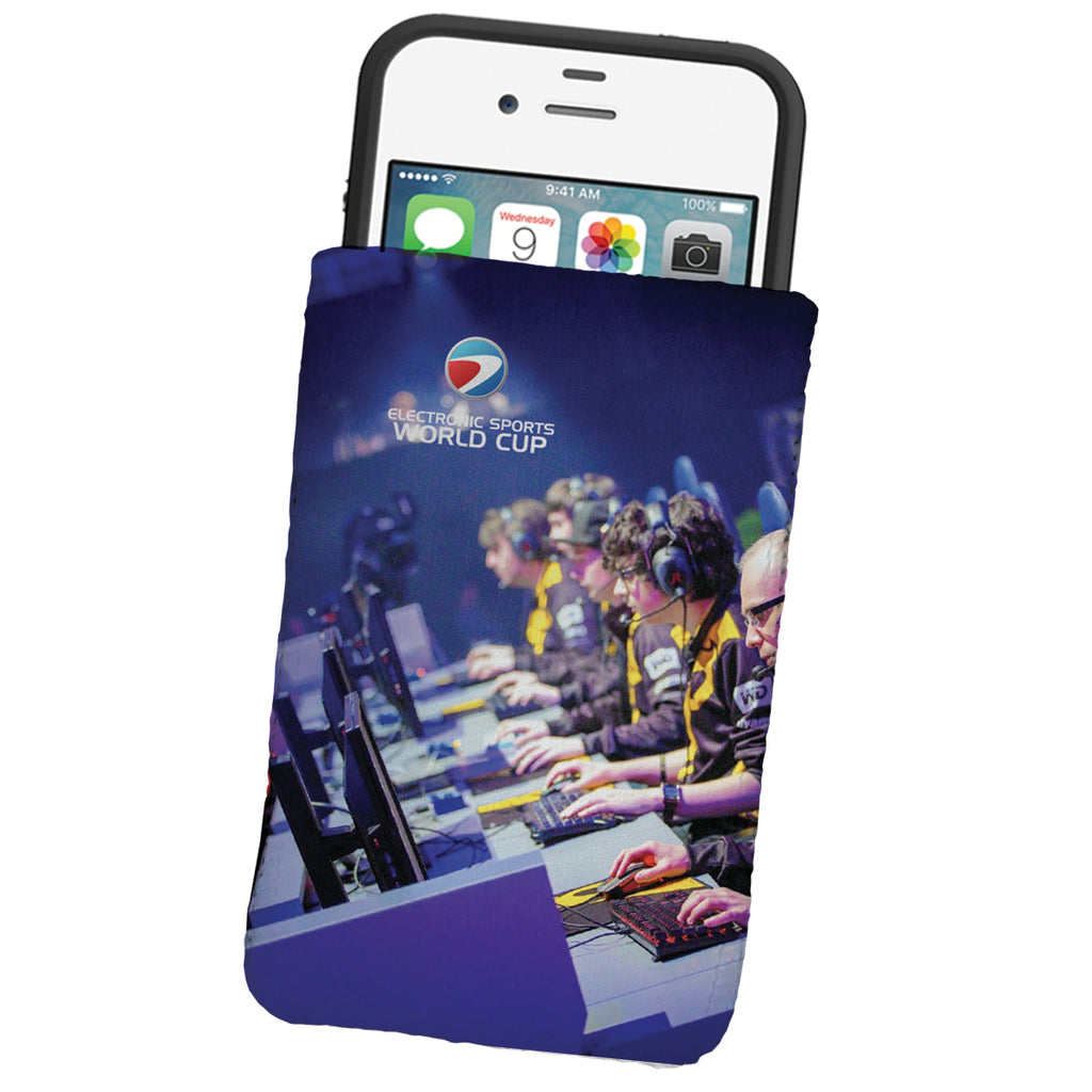 Dye Sublimated Microfiber Phone Pouch - Dye Sublimated Microfiber Phone Wallet Pouch or Sleeve