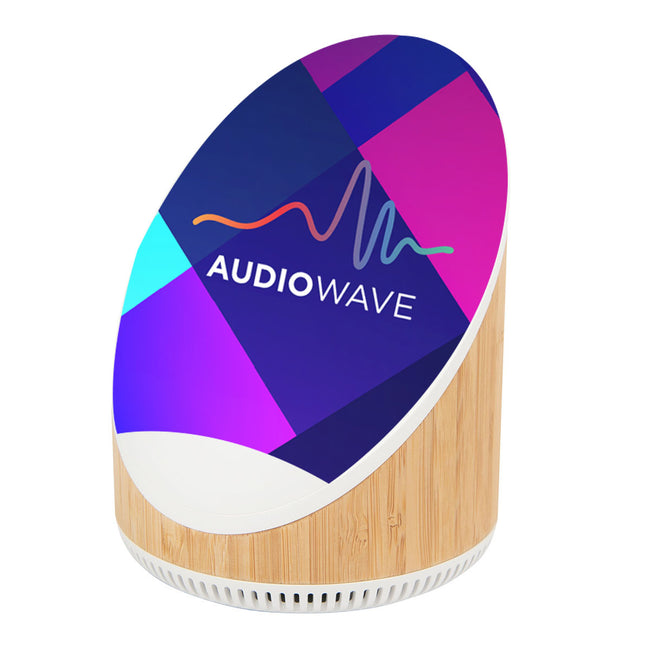 Edgewood Bamboo Speaker and Wireless Charger Full Color