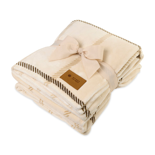 Elegant Lodge Recycled Throw Blanket, 60 x 50 Inches Laser Engraving