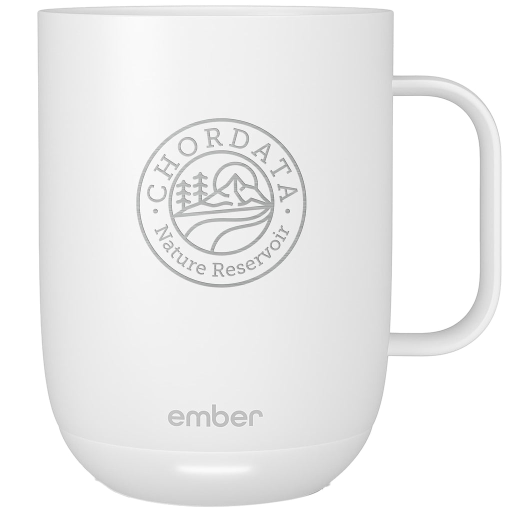 Ember Temperature Control Smart Mug, 14 oz Laser Engraving - White - Front