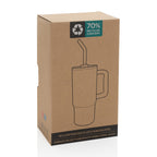 Embrace Recycled Stainless Steel Tumbler, 900 ml - Black - View 10