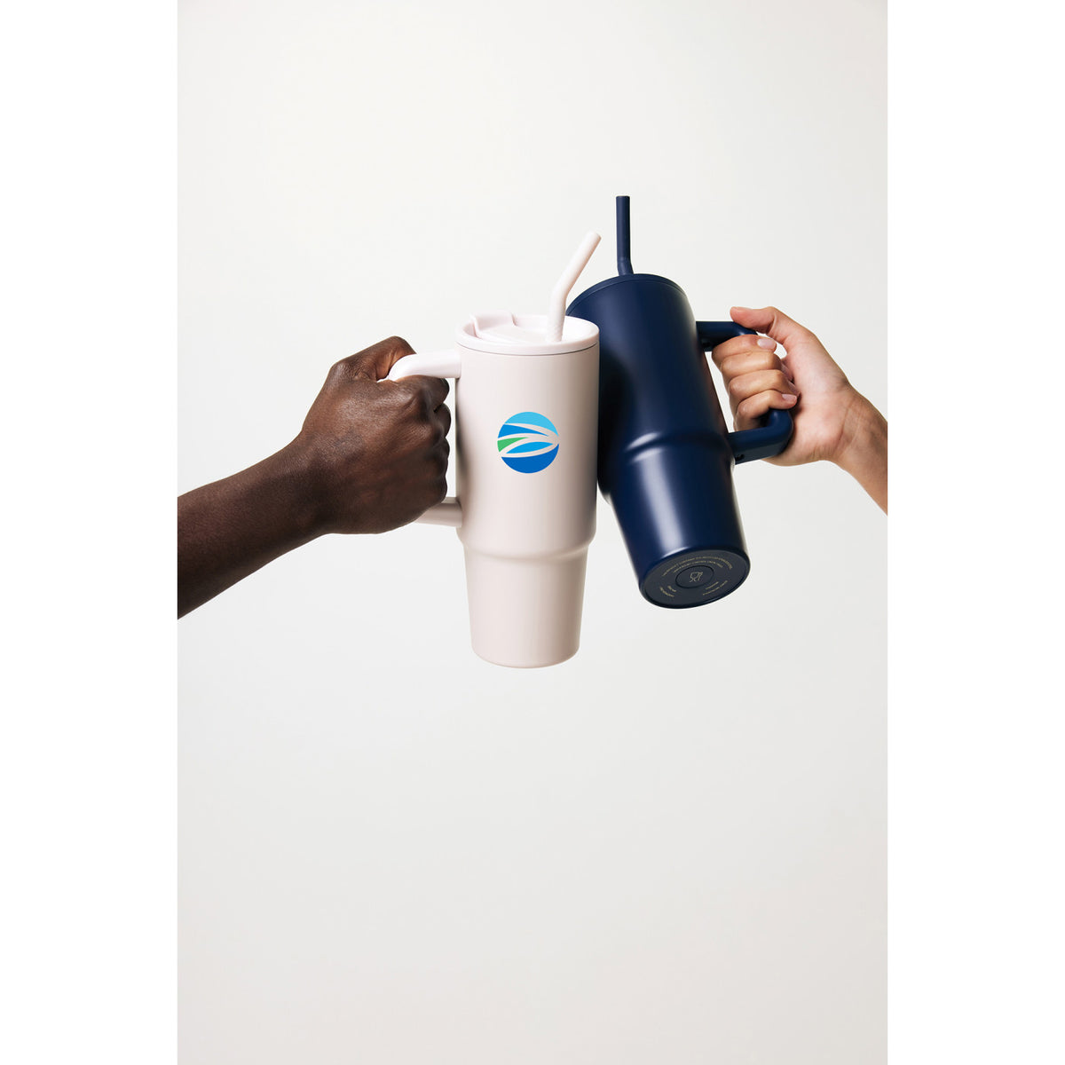 Embrace Recycled Stainless Steel Tumbler, 900 ml - Navy - View 12