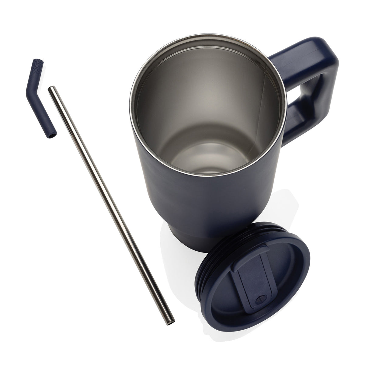 Embrace Recycled Stainless Steel Tumbler, 900 ml - Navy - View 8