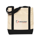 Ensign Cotton Boat Bag with Snap Closure Transfer - Black - View 1