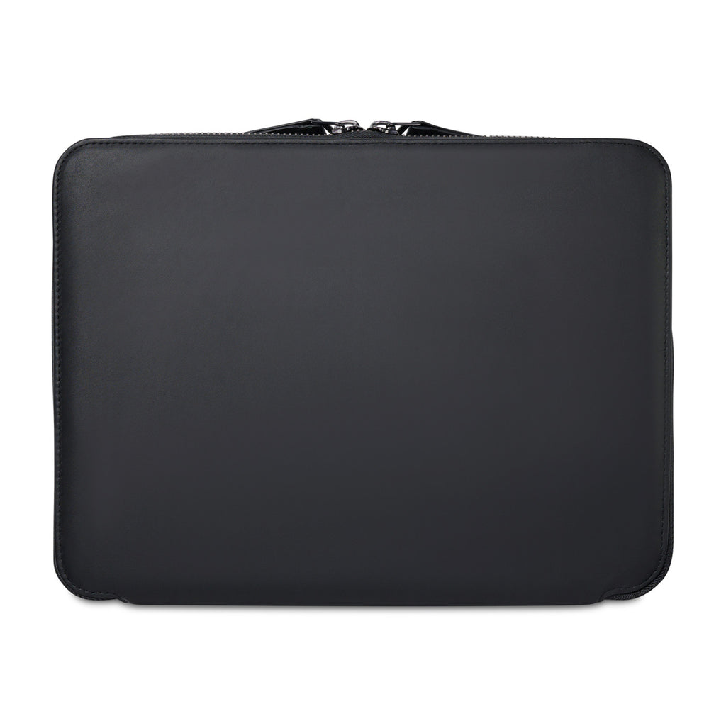 Envoy Executive Zip Padfolio in Top Grain Leather Embroidery - Black - View 3