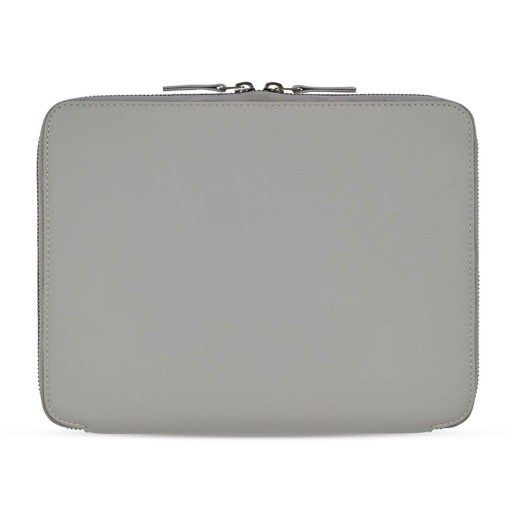 Envoy Executive Zip Padfolio in Top Grain Leather Embroidery - Taupe - View 2
