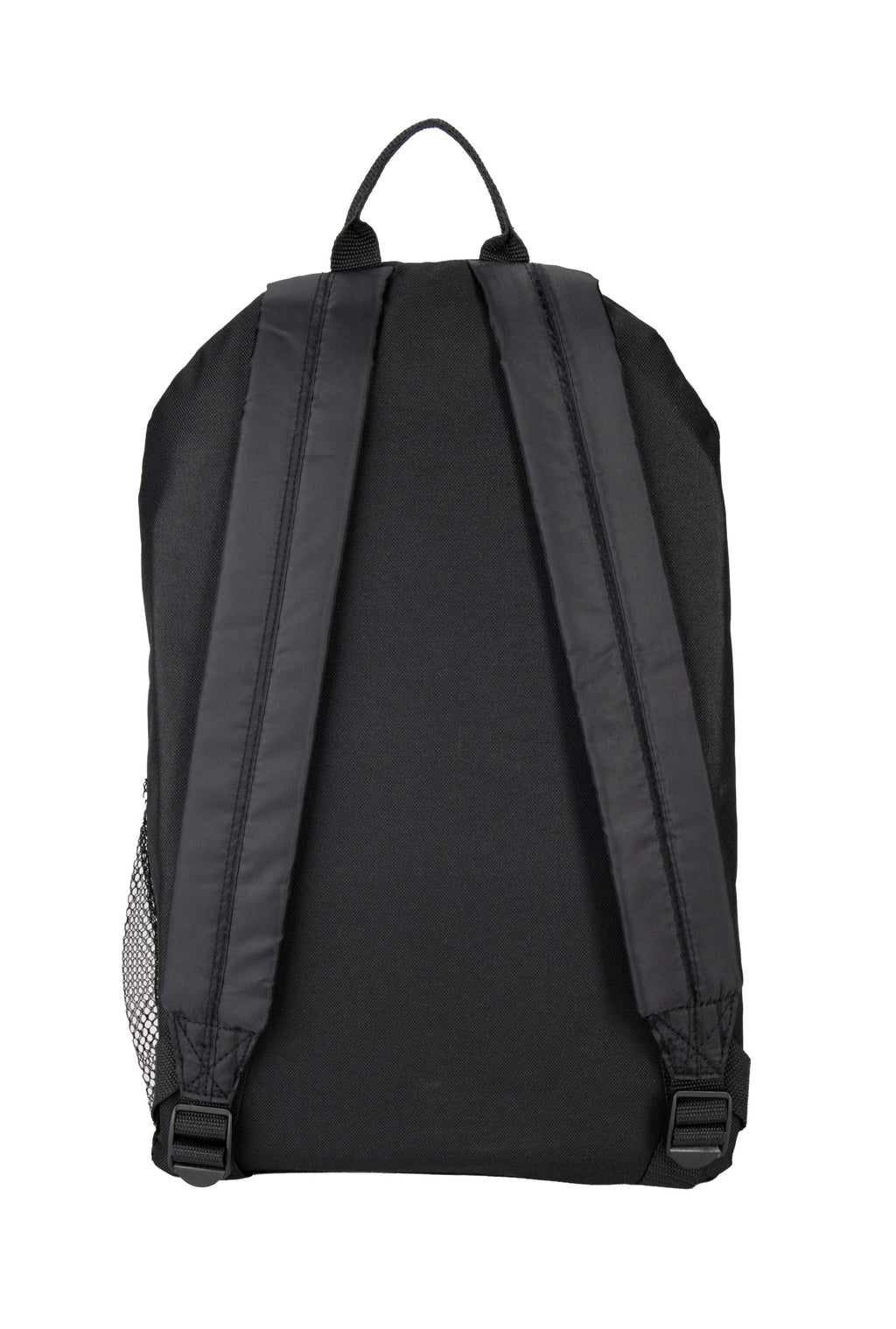 Essence Polyester Backpack with Front Zip Pocket Embroidery - Red - View 3