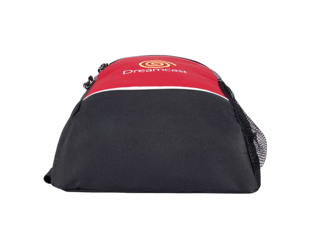 Essence Polyester Backpack with Front Zip Pocket Embroidery - Red - View 4