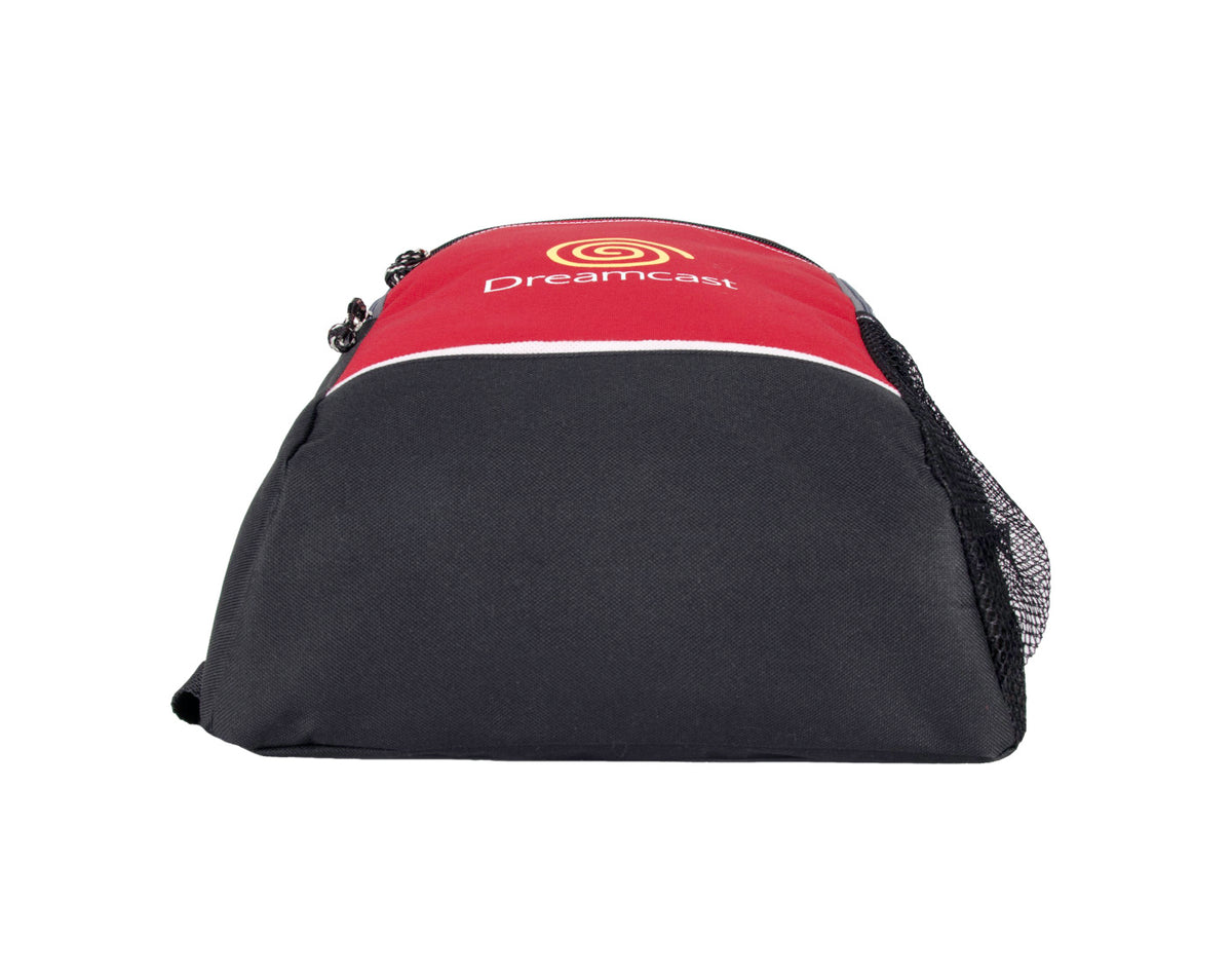 Essence Polyester Backpack with Front Zip Pocket Embroidery - Red - View 4