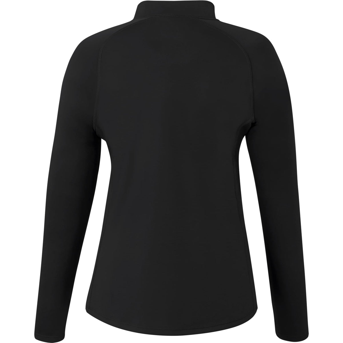 Evans Recycled Performance Half Zip for Women Embroidery - Black - Back