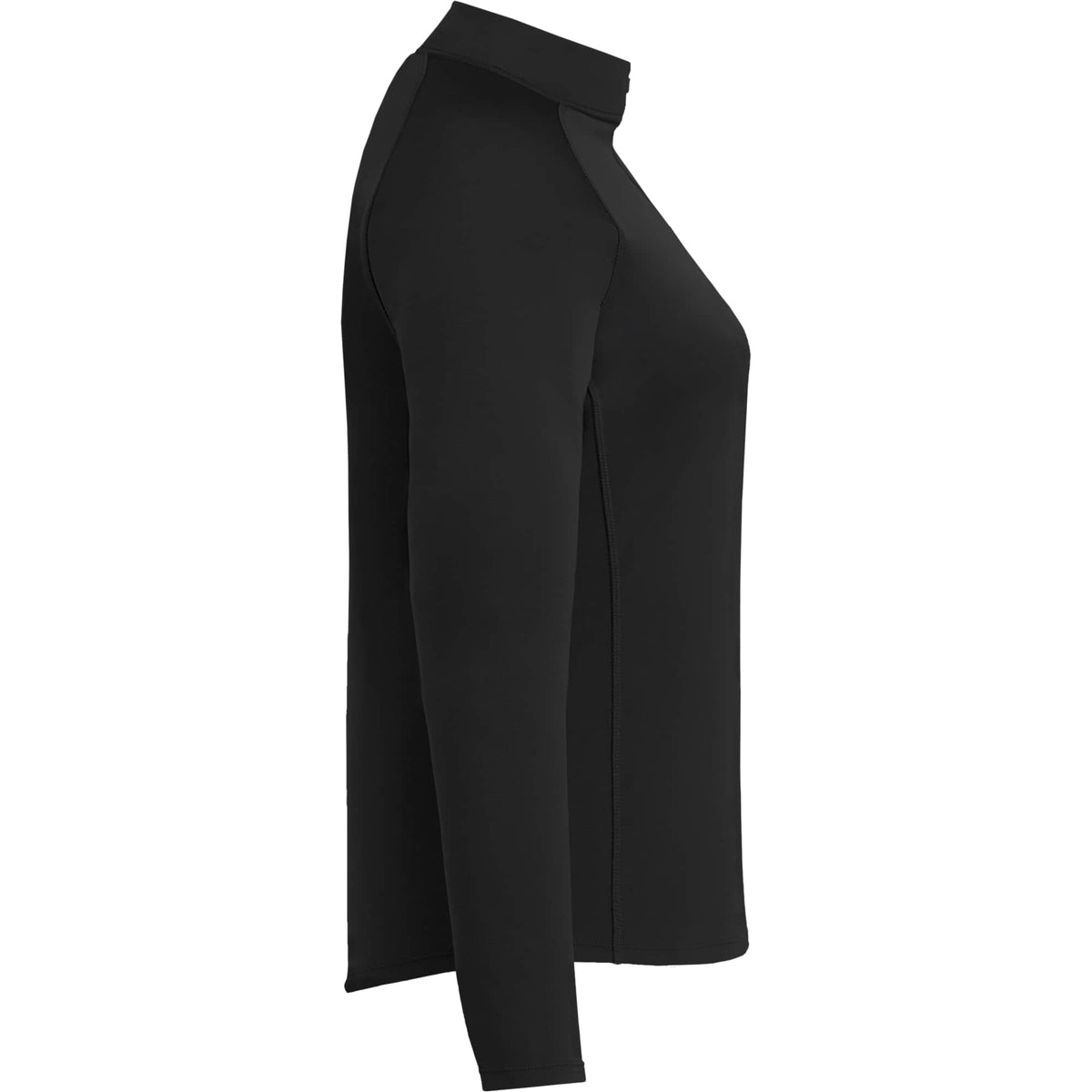 Evans Recycled Performance Half Zip for Women Embroidery - Black - Right Side