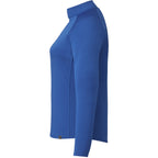 Evans Recycled Performance Half Zip for Women Transfer - New Royal - Left Side