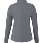 Evans Recycled Performance Half Zip for Women Transfer - Steel Grey - Back