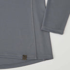 Evans Recycled Performance Half Zip for Women Transfer - Steel Grey - Detail 3